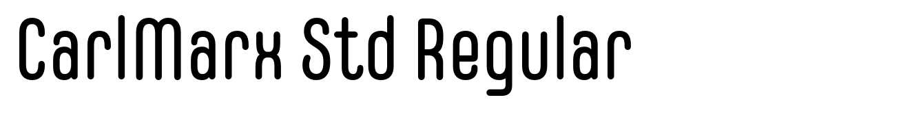 CarlMarx Std Regular Font | Webfont & Desktop | MyFonts